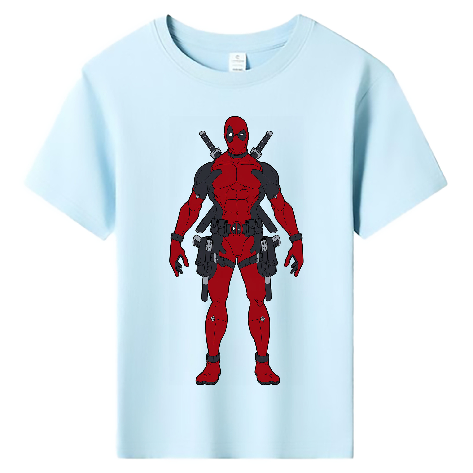 （画像用） Deadpool デッドプール 綿100％キッズTシャツ（フロントプリント）